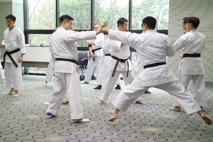 대한가라테연맹이 최근 진행한 가라테 지도자 세미나. 대한가라테연맹 제공 