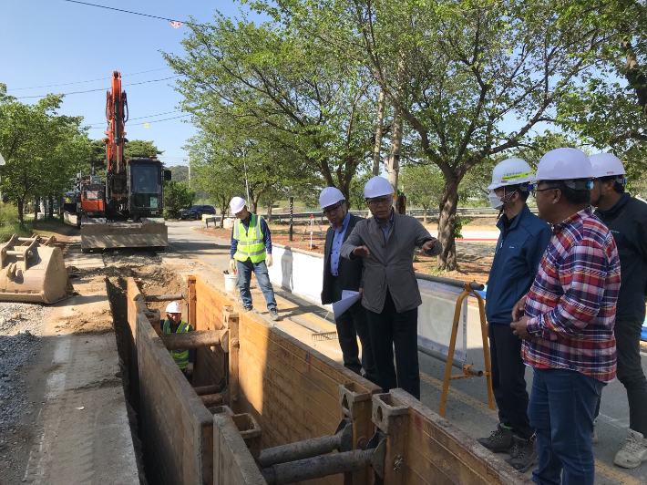 현장점검 모습. 세종시 제공