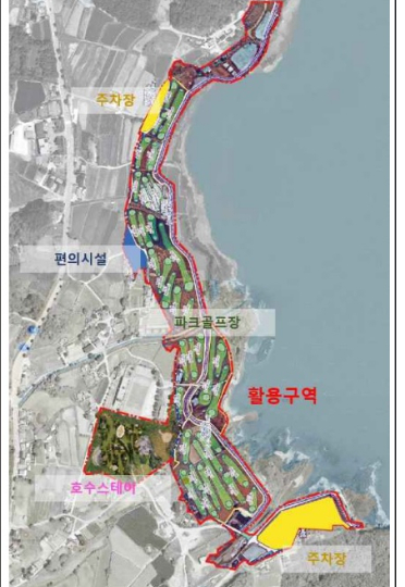 춘천댐 권역 호수스테이 조성사업 시설 배치도. 춘천시 제공
