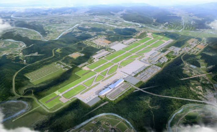 대구경북통합신공항 조감도. 군위군청 제공 