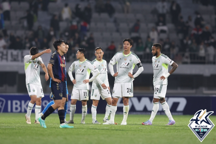 지난 홈 경기에서 수원FC에 패했던 전북 현대. 한국프로축구연맹