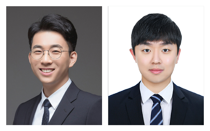 사진 왼쪽부터 이현욱 교수, 제1저자 김민호 연구원. UNIST 제공