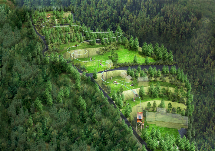 곡선형활강레포츠시설. 천안시 제공