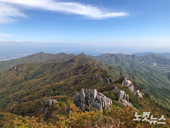 팔공산 전경.