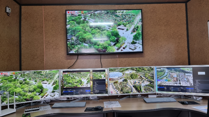 2023순천만국제정원박람회 드론관제센터. 정원박람회 조직위 제공 