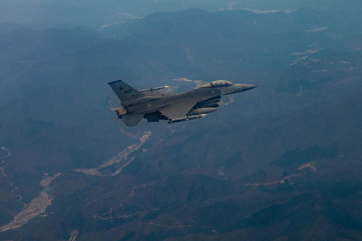 주한 미 공군 F-16 전투기. 연합뉴스