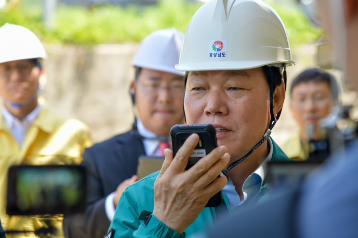 박완수 경남지사 안전 취약시설 점검. 경남도청 제공