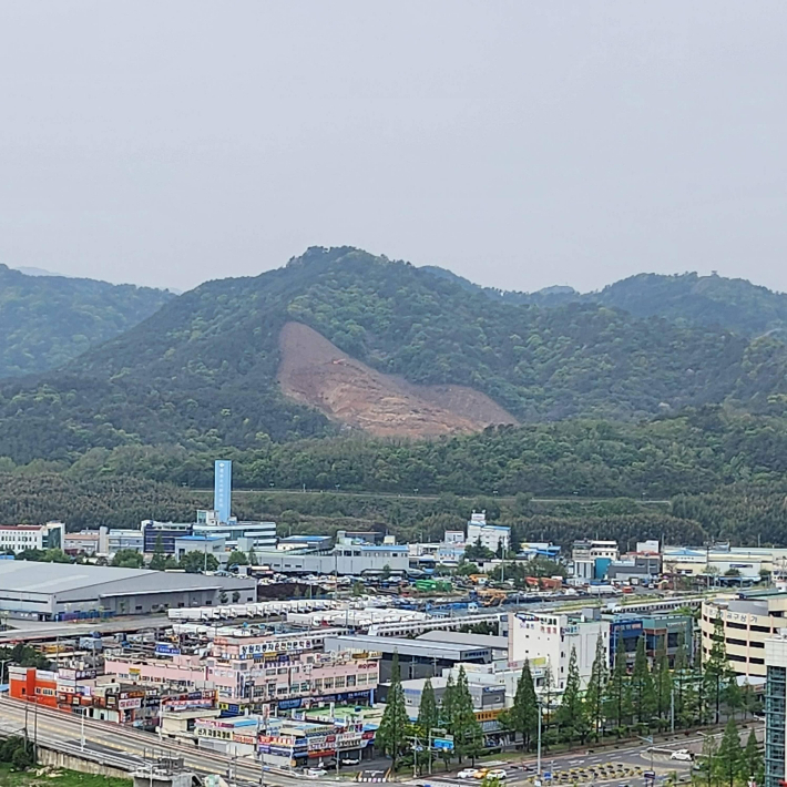 창원 팔용산 미군사격장. 독자 제공