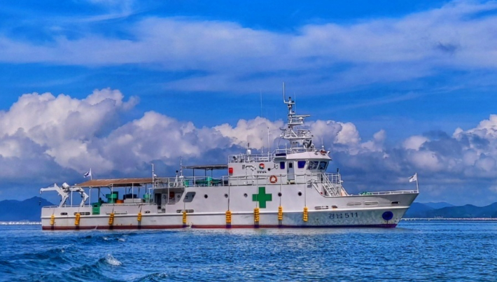 경남 병원선 511호. 경남도청 제공