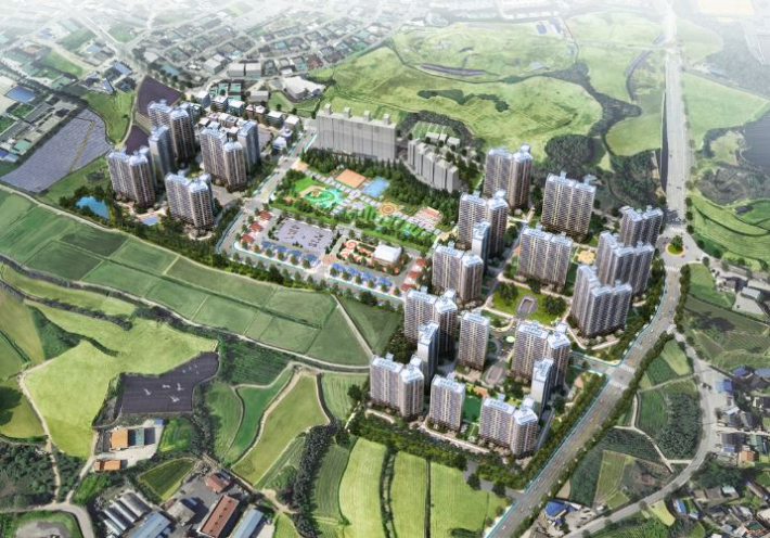 대소 삼정지구 도시개발사업 조감도. 음성군 제공