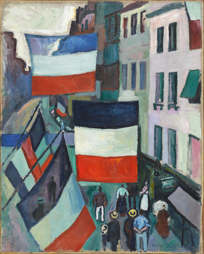 깃발로 장식된 거리, 1906 캔버스에 유채, 81 x 65cm © Centre Pompidou, MNAM-CCI/Georges Meguerditchian/Dist. RMN-GP