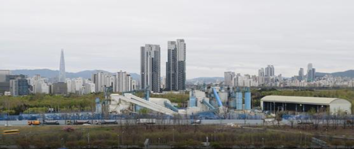 철거 전 삼표레미콘 부지 모습. 서울시 제공 