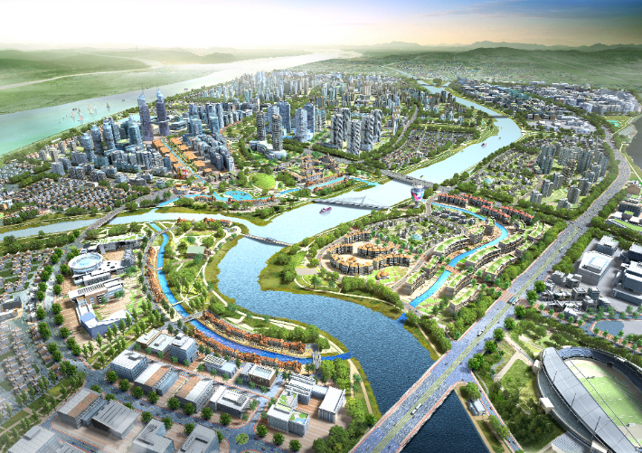 부산 에코델타시티 조감도. 부산도시공사 제공