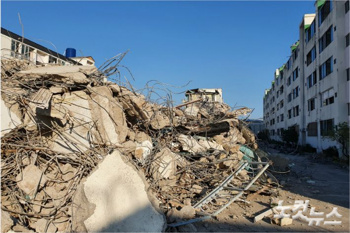 포항지진 피해. 자료사진