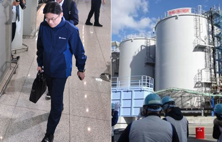 일본 후쿠시마 제1원자력발전소의 오염수 처리 과정을 점검할 한국 정부 시찰단의 단장인 유국희 원자력안전위원장. 류영주 기자·연합뉴스 