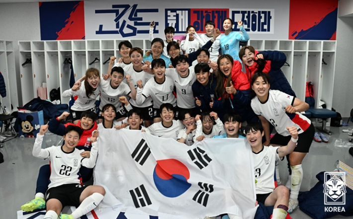 여자 축구대표팀. 대한축구협회 제공