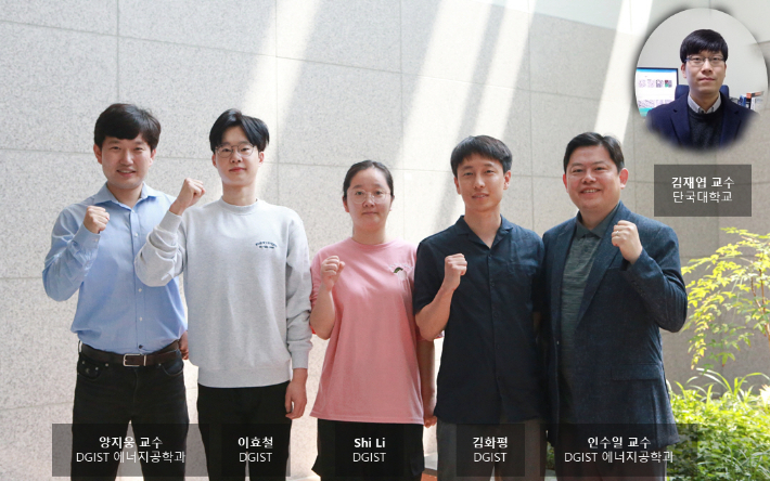DGIST 양지웅 교수, 인수일 교수, 단국대학교 김재엽 교수 공동 연구팀. DGIST 제공