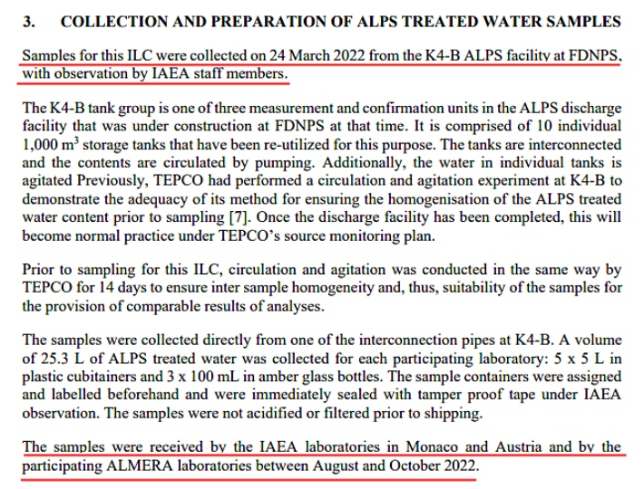IAEA Review of Safety Related Aspects of Handling ALPS-Treated Water at TEPCO's Fukushima Daiichi Nuclear Power Station 캡처