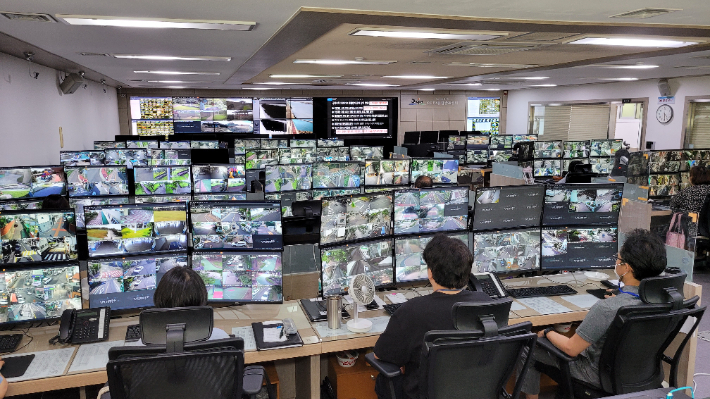 제주도 CCTV 관제센터. 제주도청 제공