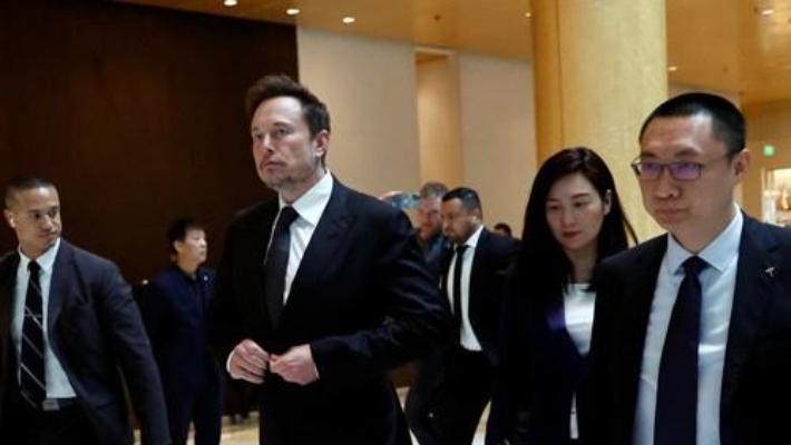 3년여만에 중국 방문한 머스크 테슬라 CEO. 연합뉴스