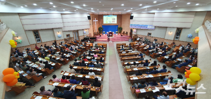 지난 5월 벌교 영송교회에서 열린 전남CBS 4차 전도컨퍼런스