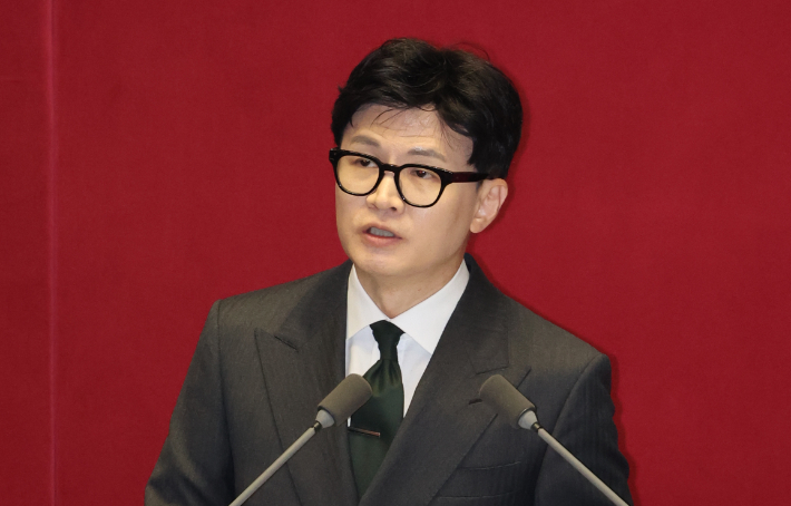 12일 국회 본회의에서 한동훈 법무부 장관이 윤관석, 이성만 의원 체포동의 요청 이유를 설명하는 모습. 연합뉴스