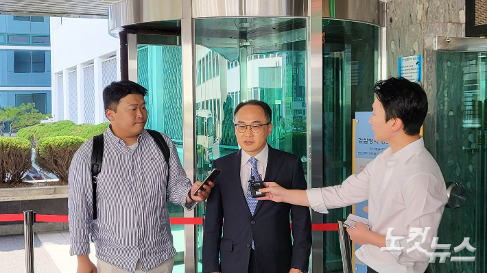 대구 고·지검을 방문한 이원석 검찰총장. 류연정 기자