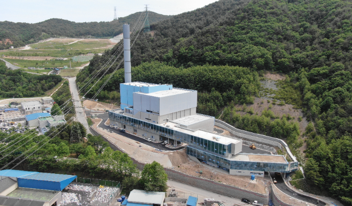 9월 준공을 앞둔 폐기물 소각시설. 강릉시 제공