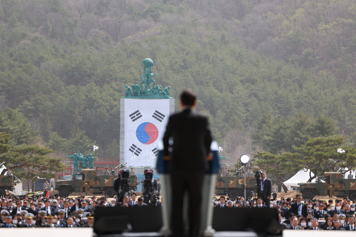 지난 3월 서해수호의 날 기념식. 연합뉴스