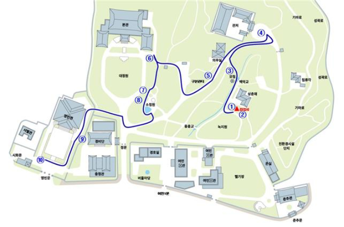 관람 동선. 문체부 제공