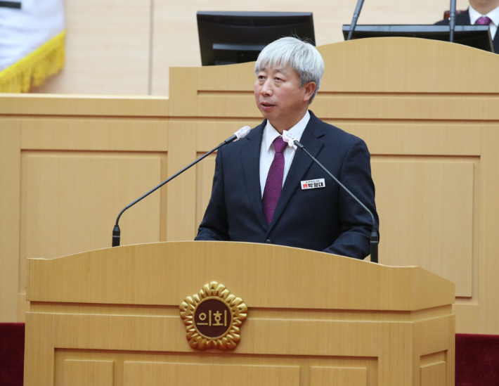 박형대 전남도의원 (진보당, 장흥1). 전라남도의회 제공