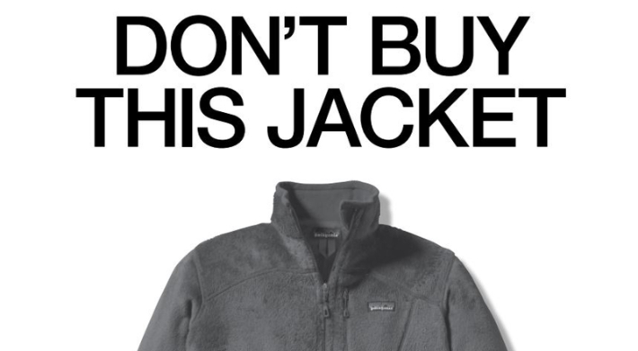 릭 리지웨이 부사장이 기획한 캠페인 '이 자켓을 사지 마시오'. 파타고니이나 캡처 
