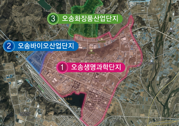 오송 바이오 소부장 특화단지 위치도. 충북도 제공