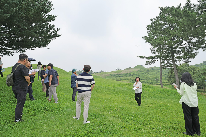 지난 21일 가야문화권지역발전 시장군수협의회 실무자 초청탐방. 함안군 제공