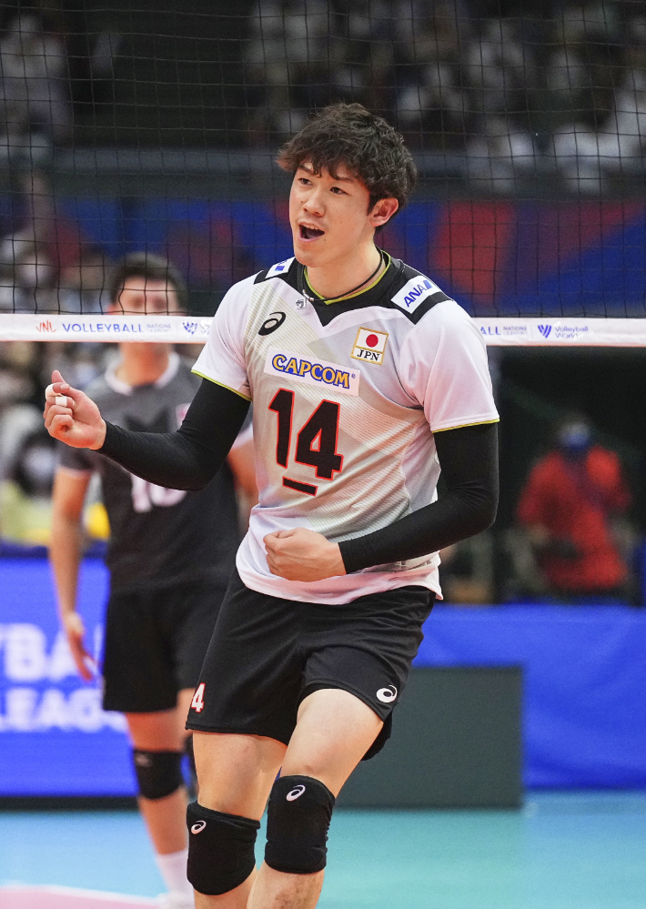 일본 남자배구 대표팀 에이스 이시카와 유키. 연합뉴스
