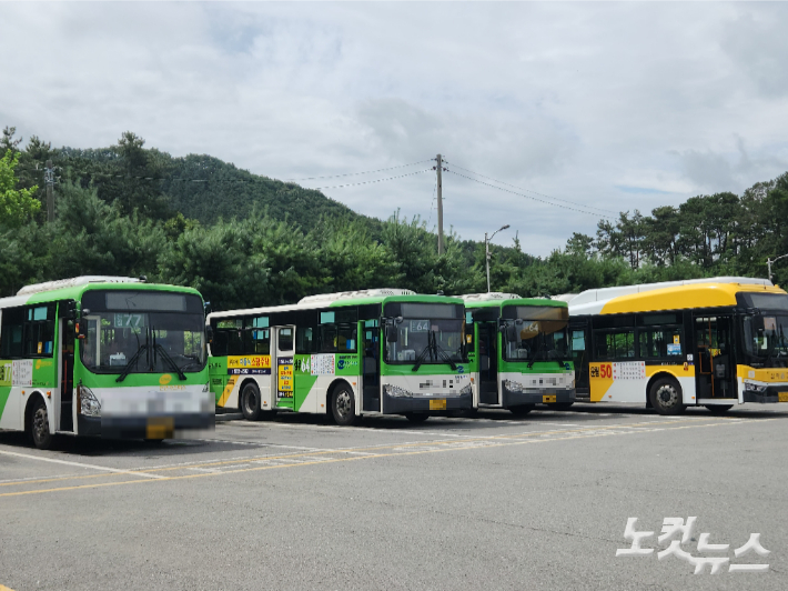 광주 시내버스 차고지(기사 내용과 무관). 박성은 기자