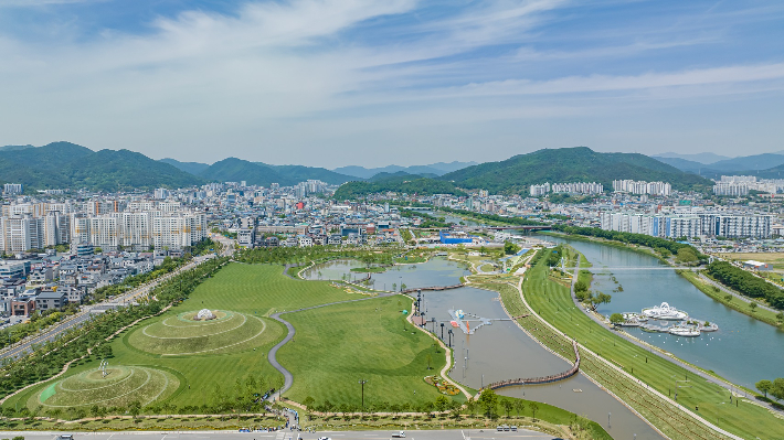 오천그린광장. 순천시 제공 