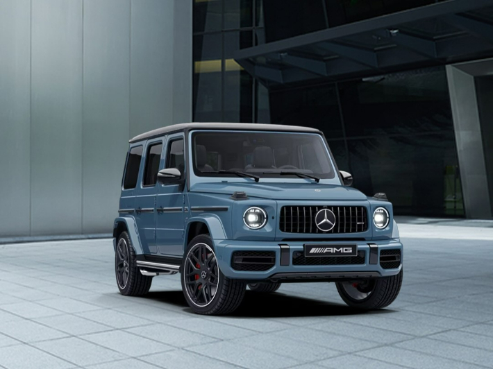 메르세데스-AMG G 63 헤리티지 에디션. 외장 색상은 G 마누팍투어 빈티지 블루 메탈릭. 메르세데스-벤츠 코리아 제공