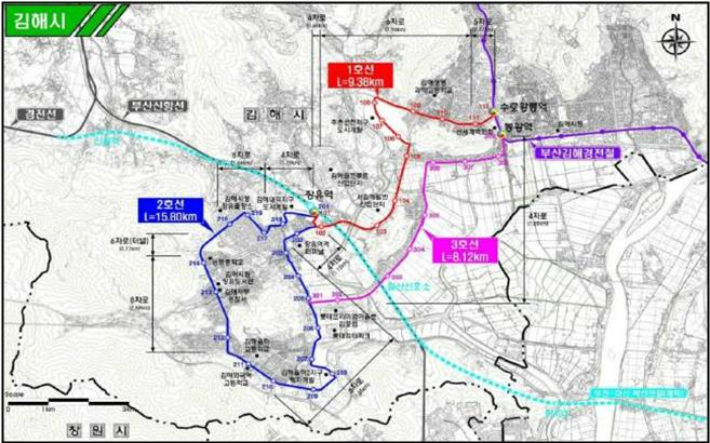 노선도. 김해시청 제공