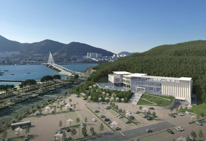 전남 여수 웅천에 건립이 추진되고 있는 시립미술관 조감도. 여수시 제공