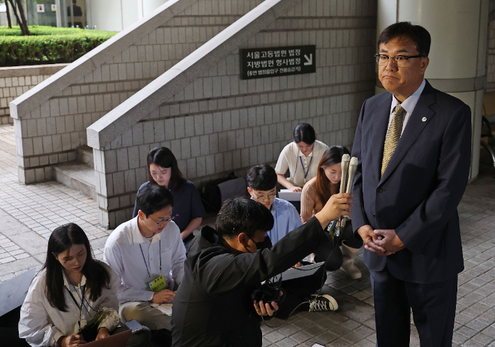 1심 징역 6개월 선고 받은 정진석 의원. 연합뉴스