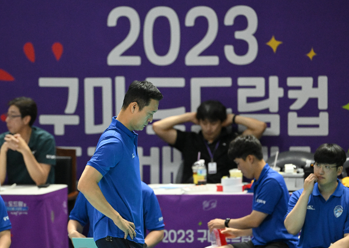 삼성화재 김상우 감독. 한국배구연맹