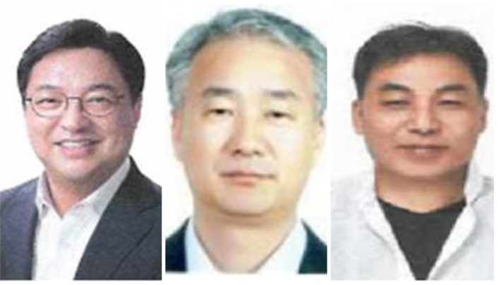 왼쪽부터 허소, 신동환, 이준혁 지역위원장. 민주당 대구시당 제공