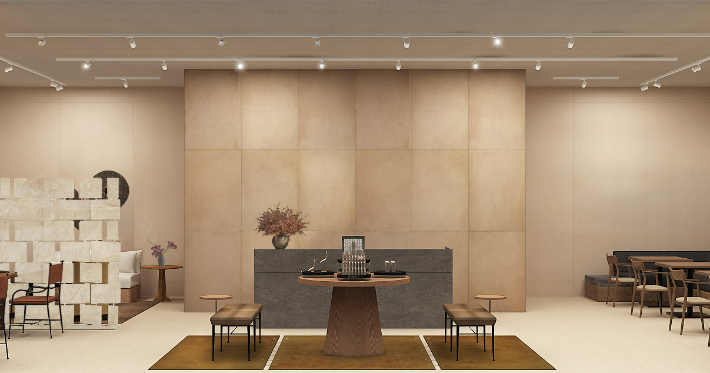 프리즈 서울 2023의 신세계 라운지 (사진=신세계백화점 제공)