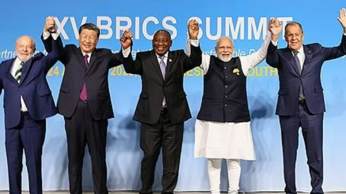 브릭스 5개 회원국 정상들 기념촬영. 연합뉴스 