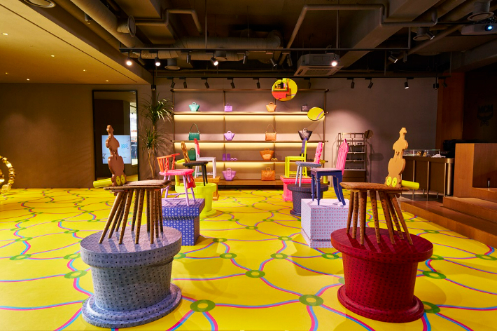 'MCM x 잉카 일로리' 협업 아트전시. MCM 제공