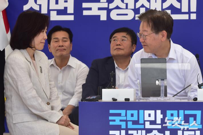 이재명 대표와 만나는 김은경 전 혁신위원장