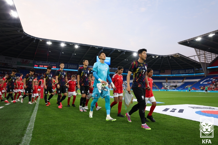 축구대표팀. 대한축구협회 제공