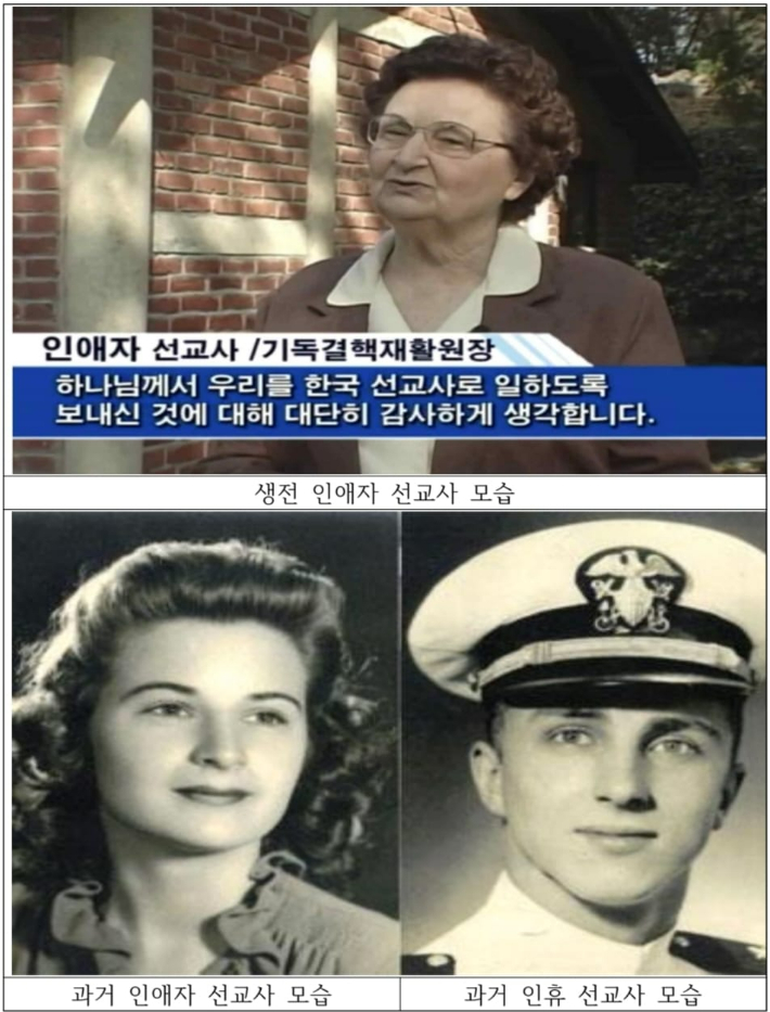 인애자 선교사와 부군 인휴 선교사. 순천시 기독교역사박물관 제공 