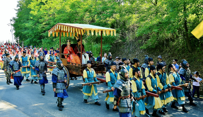 익산 서동축제 무왕행차. 익산시 제공